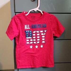 The Children's Place Red All-American Boy T-Shirt